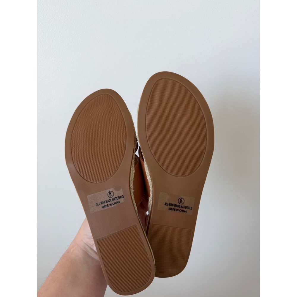 Lulus Koren Espadrille Slide Sandals – Tan – Size 6 – NIB - Picture 7 of 8